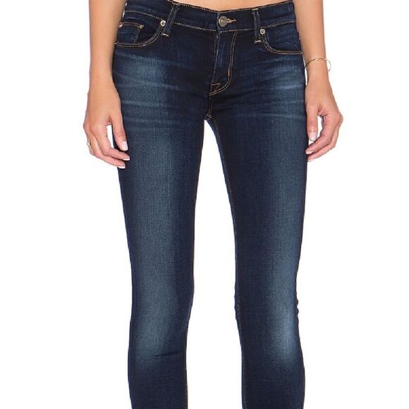 EUC Women's Hudson Krista Super Skinny Jeans in Baltic Luster Dark Wash Size 26 - Picture 1 of 7